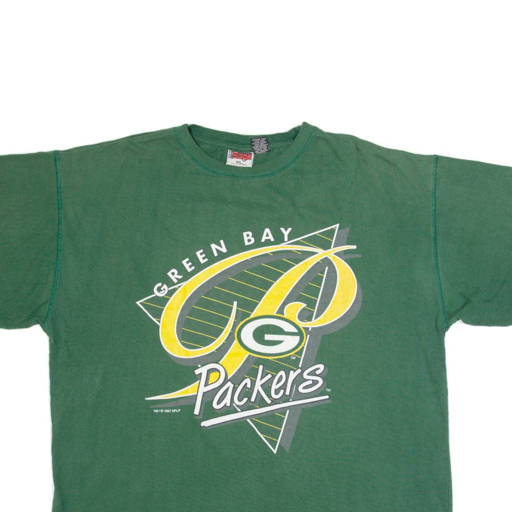 THE EDGE Green Bay Packers Mens T-Shirt Green USA XL
