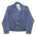LOIS Womens Blue Denim Jacket XS Cotton Button Plain Casual Classic Fit