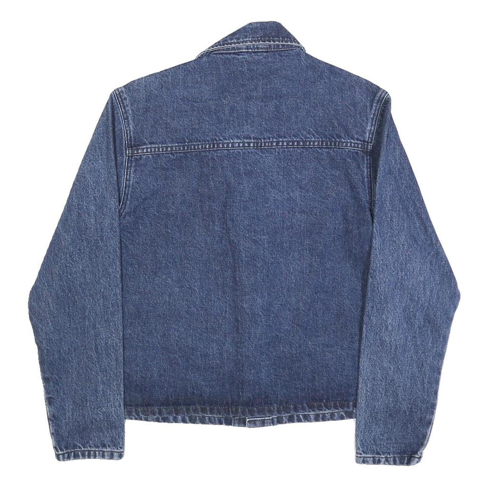 LOIS Womens Blue Denim Jacket XS Cotton Button Plain Casual Classic Fit