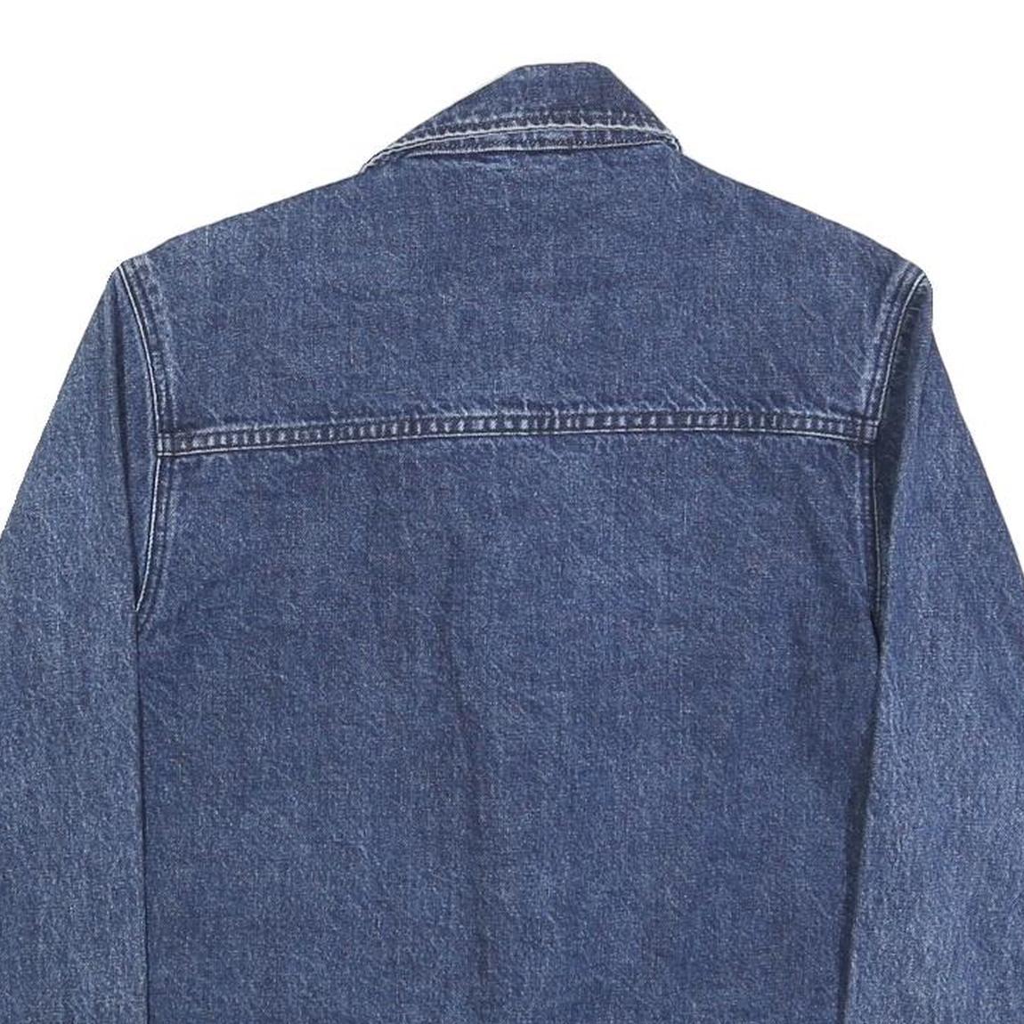 LOIS Womens Blue Denim Jacket XS Cotton Button Plain Casual Classic Fit