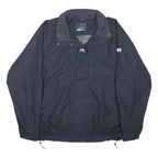 HELLY HANSEN Womens Navy Blue Outdoor Jacket XL Polyester Blend Zip Plain