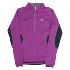 Cycling Womens Jersey Purple Long Sleeve 1/2 Zip S
