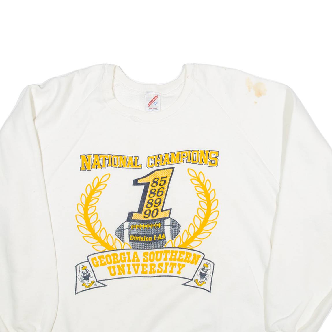 JERZEES Georgia Southern University Womens Sweatshirt White USA 2XL