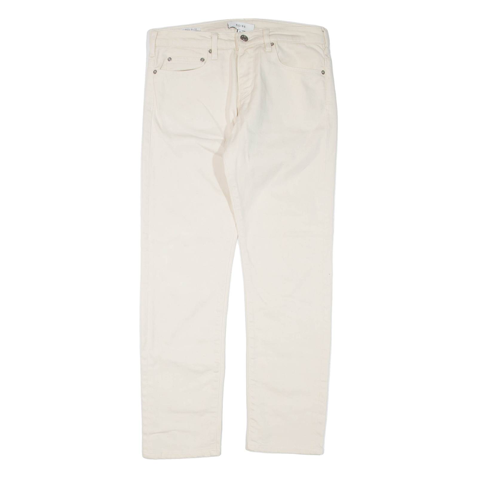 REISS Womens Trousers Beige Slim Tapered W30 L28