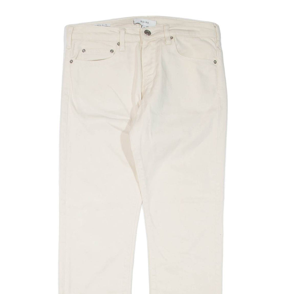 REISS Womens Trousers Beige Slim Tapered W30 L28