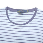 POLO RALPH LAUREN Mens Blue & Navy Striped T-Shirt M Short Sleeve Round Neck