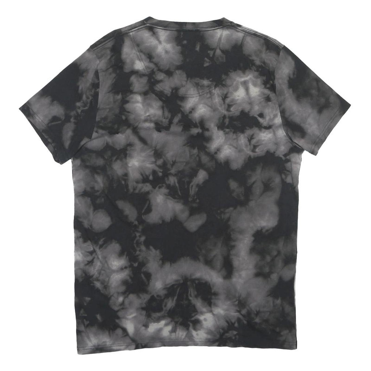 HOLLISTER Mens Black & Grey Tie Dye Graphic T-Shirt L V-Neck Casual Summer
