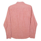 LEVI'S Mens Red Button Down Shirt M Cotton Casual Classic Fit Long Sleeve