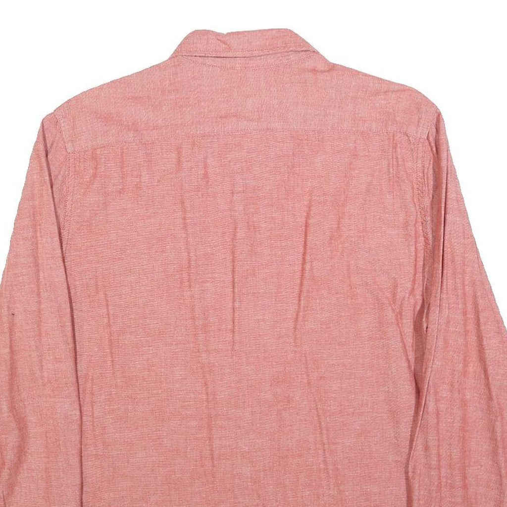 LEVI'S Mens Red Button Down Shirt M Cotton Casual Classic Fit Long Sleeve