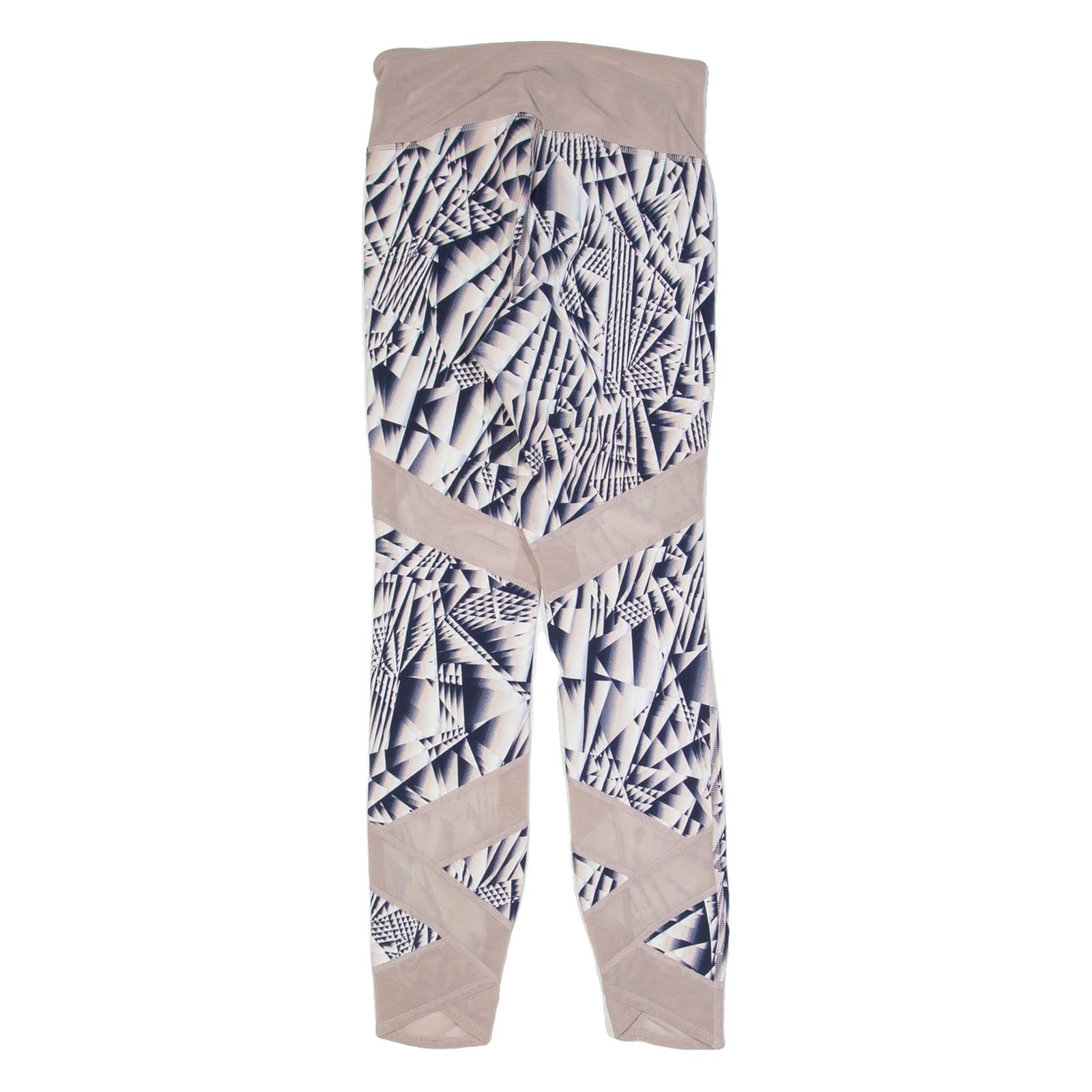 NEW ERA Womens Leggings Cream Skinny XS W22 L24