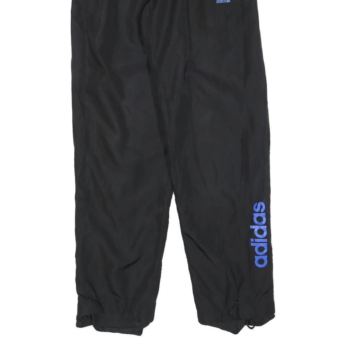 ADIDAS Mens Joggers Black Slim Tapered S W26 L32 Track Pants Sports Logo