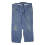 DICKIES Mens Regular Blue Denim Plain Jeans W38 L26 Zip Closure Classic Fit