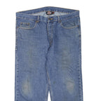 DICKIES Mens Regular Blue Denim Plain Jeans W38 L26 Zip Closure Classic Fit