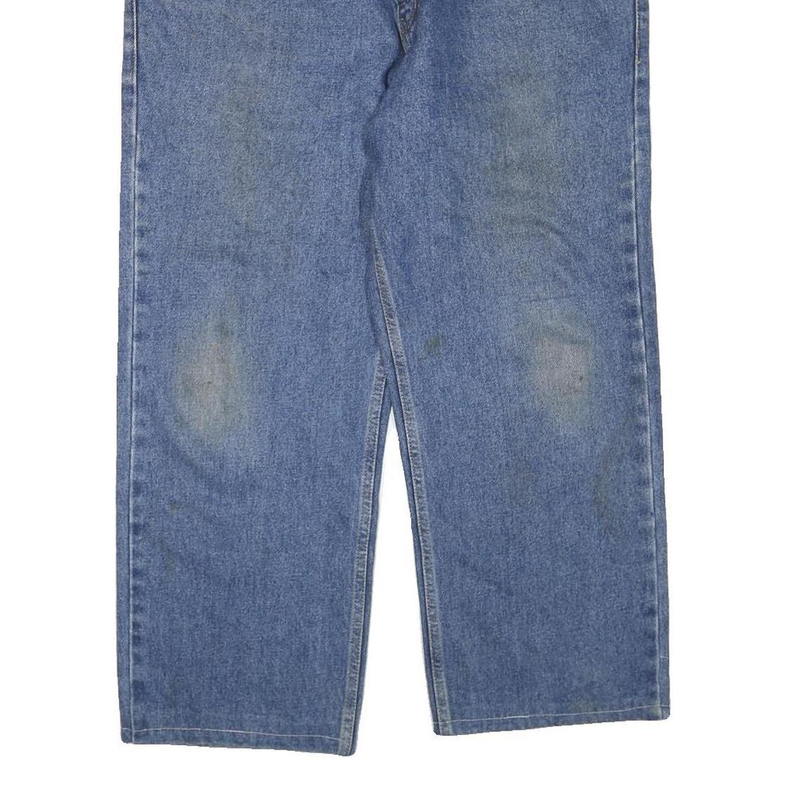 DICKIES Mens Regular Blue Denim Plain Jeans W38 L26 Zip Closure Classic Fit