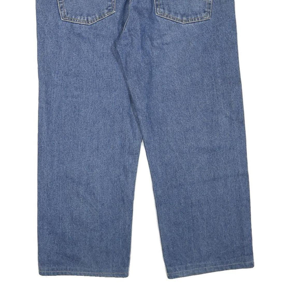 DICKIES Mens Regular Blue Denim Plain Jeans W38 L26 Zip Closure Classic Fit