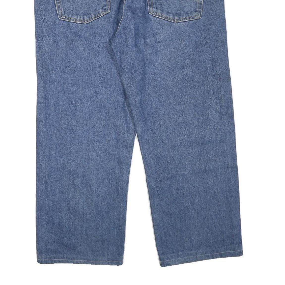 DICKIES Mens Regular Blue Denim Plain Jeans W38 L26 Zip Closure Classic Fit