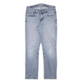 LEVI'S Womens Slim Blue Denim Light Wash Jeans W28 L26 Classic Cotton Blend Zip