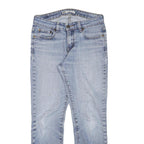 LEVI'S Womens Slim Blue Denim Light Wash Jeans W28 L26 Classic Cotton Blend Zip