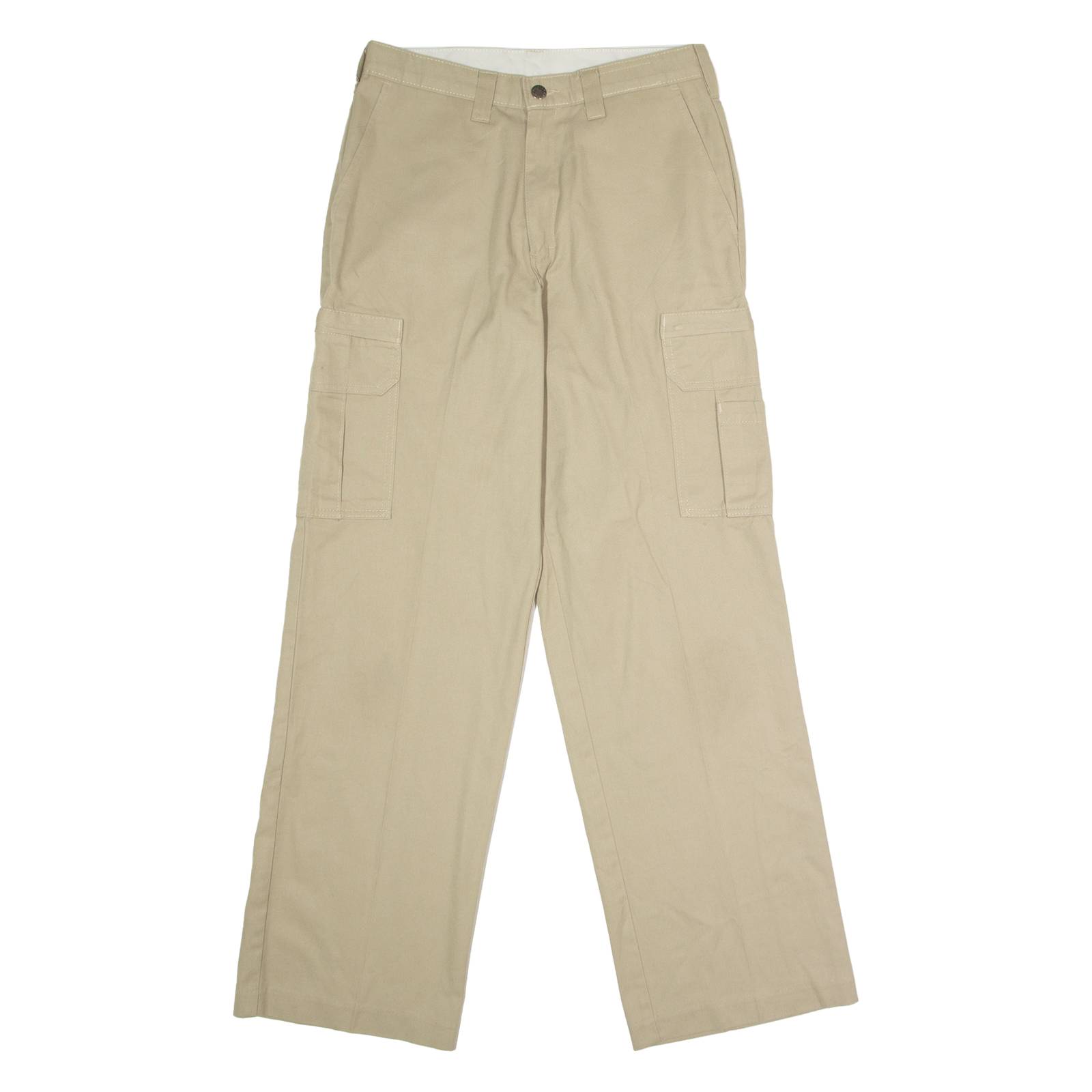 DICKIES Workwear Cargo Mens Trousers Beige Regular Straight W30 L32