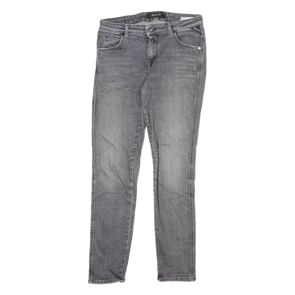 REPLAY Katewin Mens Jeans Grey Regular Skinny W27 L28