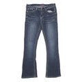 BONGO Womens Jeans Blue Relaxed Bootcut Denim Medium W32 L32 Sequined Pocket