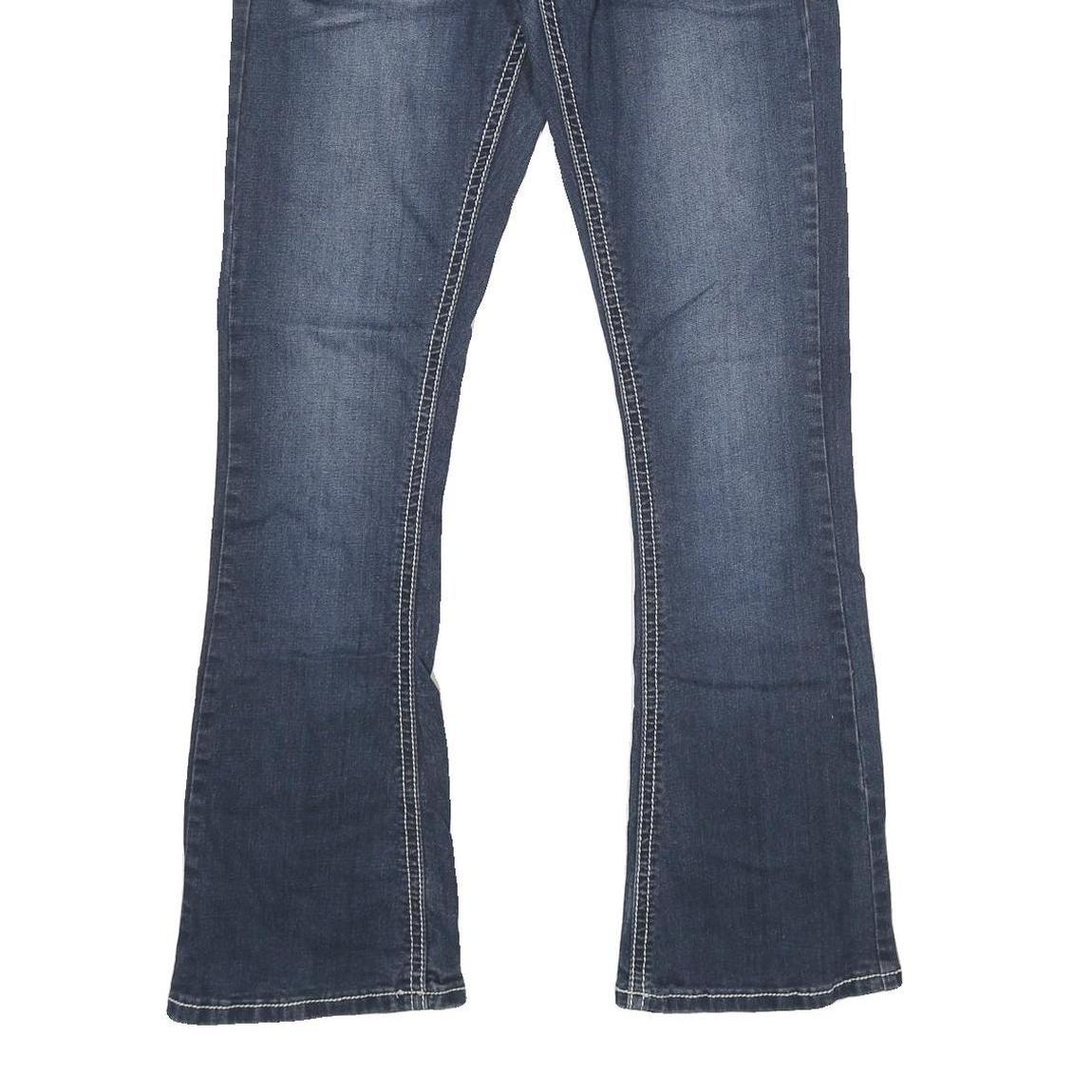 BONGO Womens Jeans Blue Relaxed Bootcut Denim Medium W32 L32 Sequined Pocket