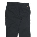 DICKIES Mens Black Cotton Regular Straight Trousers W40 L30 Workwear Cargo