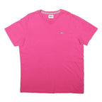 TOMMY HILFIGER Mens Pink T-Shirt XL Short Sleeve Crew Neck Classic Cotton Blend