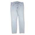 LEVI'S 512 Womens Jeans Blue Regular Slim Denim Light W33 L32 Classic Zip