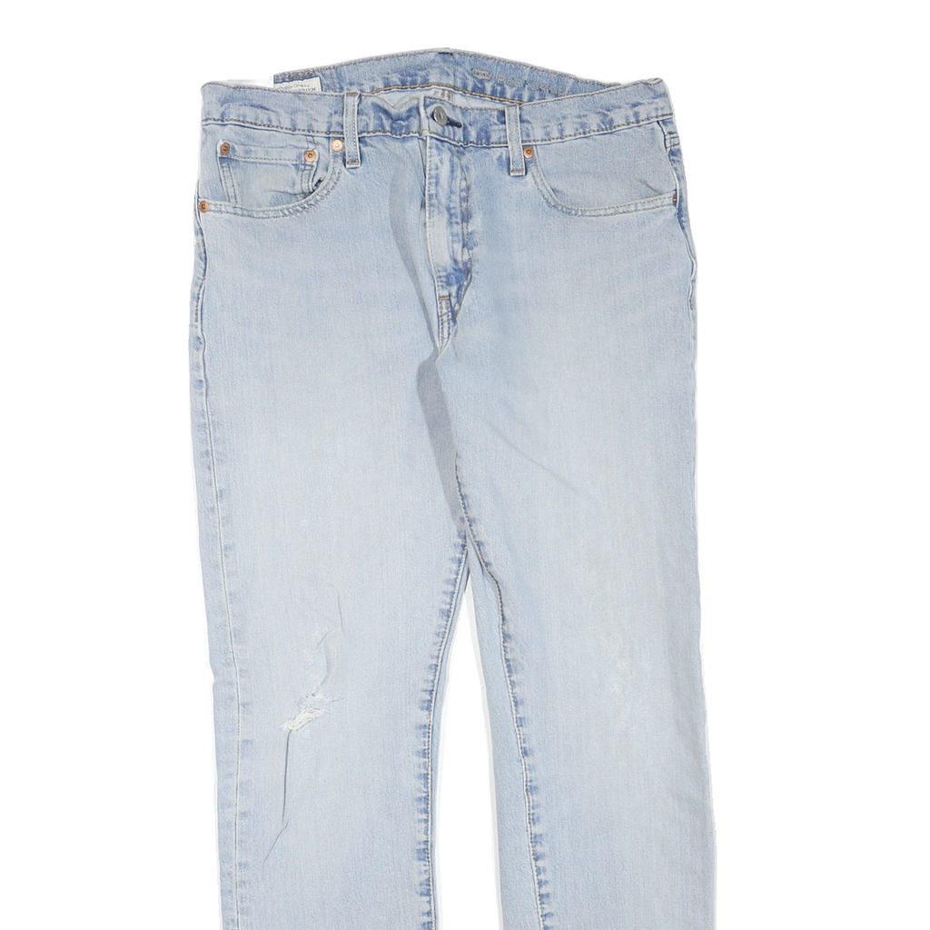 LEVI'S 512 Womens Jeans Blue Regular Slim Denim Light W33 L32 Classic Zip