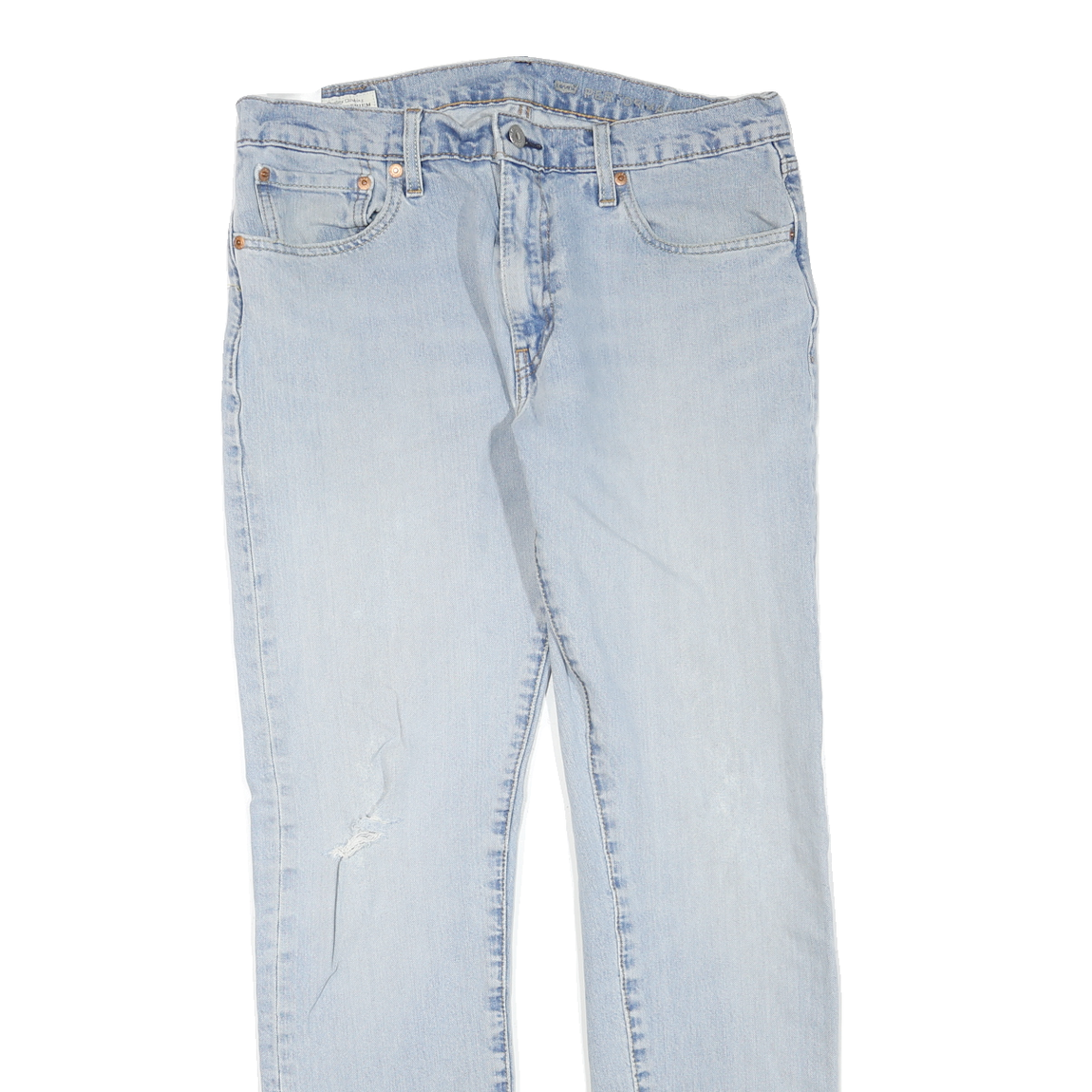 LEVI'S 512 Womens Jeans Blue Regular Slim Denim Light W33 L32 Classic Zip