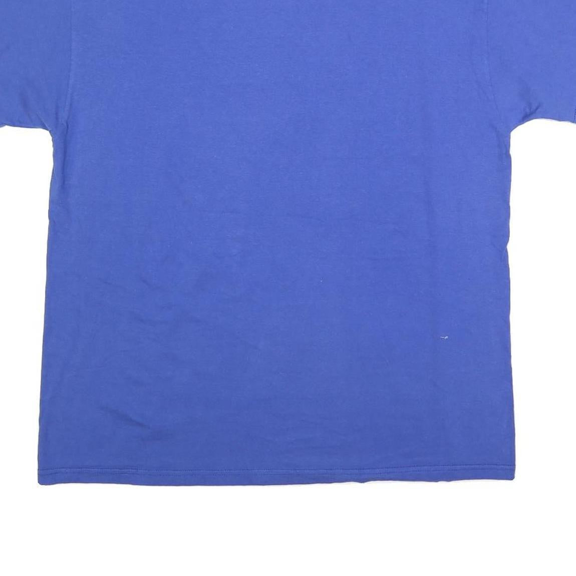 JERZEES Mens Blue Sigma Gamma Ringer T-Shirt XL Crew Neck Short Sleeve