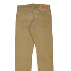 LEVI'S Mens Slim Beige Cotton Blend Trousers W28 L28 Zip Classic Skinny Fit
