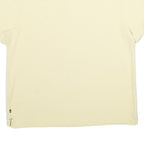 NAUTICA Mens Cream Short Sleeve Plain Polo Shirt XL Classic Fit Cotton
