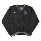 REEBOK Mens Black Team Physician Sweatshirt V Neck XL Lightweight Sportswear