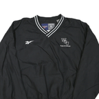 REEBOK Mens Black Team Physician Sweatshirt V Neck XL Lightweight Sportswear