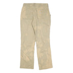 CARHARTT Mens Cotton Blend Beige Relaxed Straight Trousers W32 L32 Casual