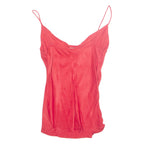 ZARA BASIC Womens Camisole Top Red Sleeveless S