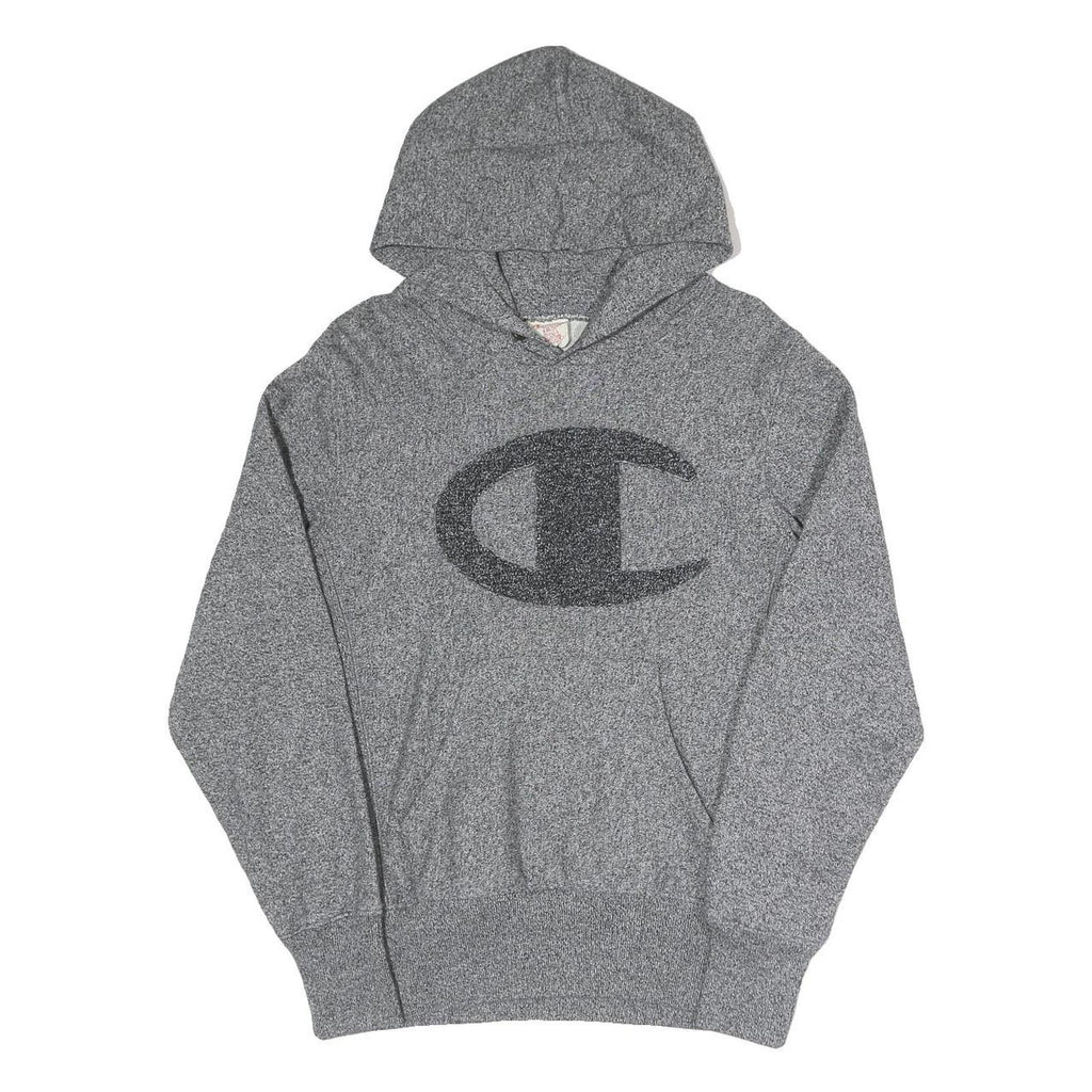 CHAMPION REVERSE WEAVE Mens Grey Pullover Hoodie S Cotton Blend Sweatshirt