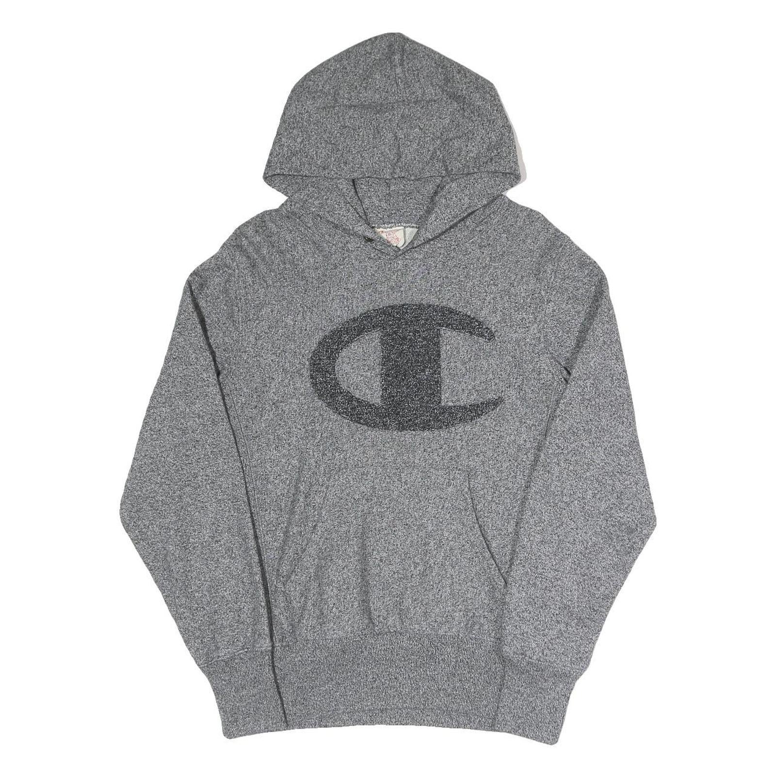 CHAMPION REVERSE WEAVE Mens Grey Pullover Hoodie S Cotton Blend Sweatshirt