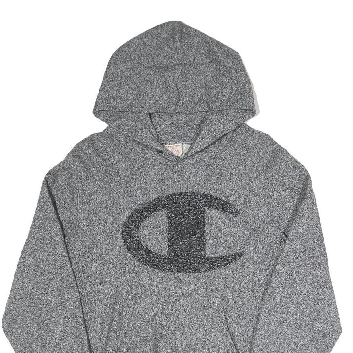 CHAMPION REVERSE WEAVE Mens Grey Pullover Hoodie S Cotton Blend Sweatshirt