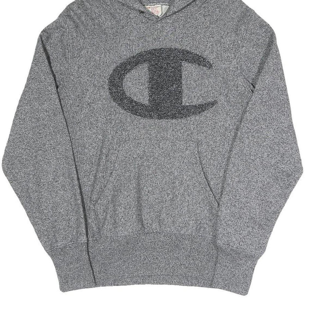 CHAMPION REVERSE WEAVE Mens Grey Pullover Hoodie S Cotton Blend Sweatshirt