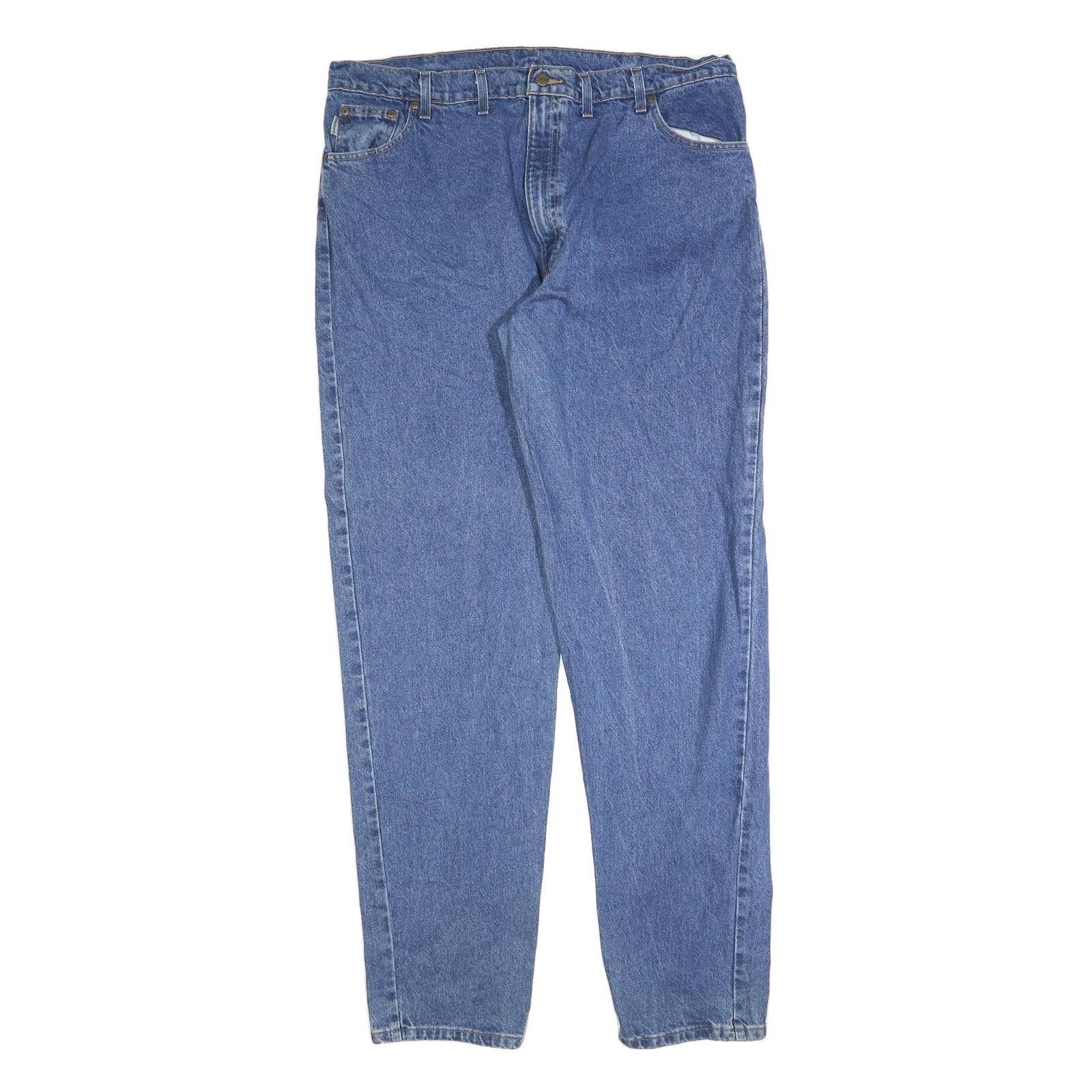 CARHARTT Mens Jeans Blue Relaxed Straight Denim Medium W44 L38 Casual Workwear