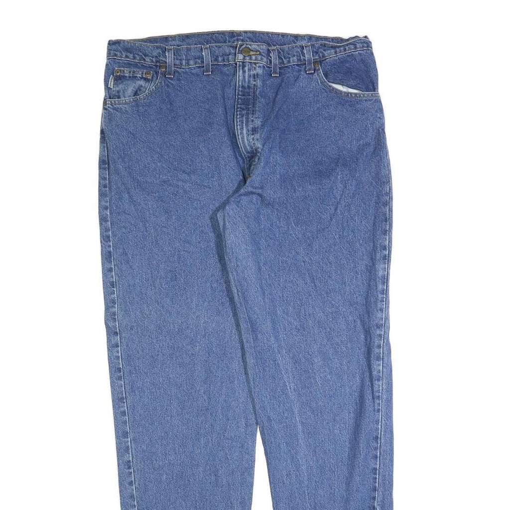 CARHARTT Mens Jeans Blue Relaxed Straight Denim Medium W44 L38 Casual Workwear