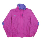 COLUMBIA Womens Pink & Purple Outdoor Jacket L Nylon Plain Zip Bugaboo