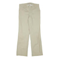 DICKIES Womens Regular Fit Beige Cotton Blend Zip Trousers W31 L30 Classic