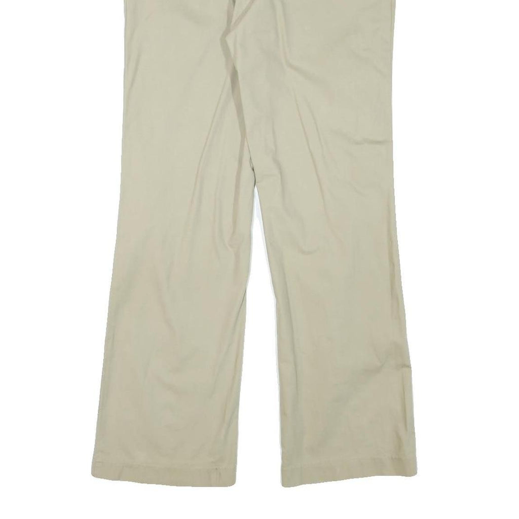 DICKIES Womens Regular Fit Beige Cotton Blend Zip Trousers W31 L30 Classic