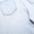 Calvin Klein Womens Regular Fit Light Blue Denim Jeans W30 L25 Classic Zip