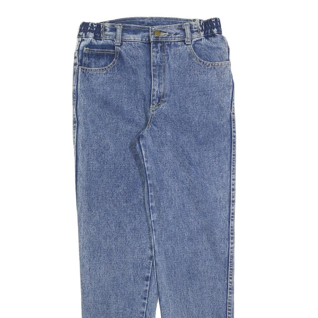 Womens Blue Regular Fit Straight Denim Jeans W28 L30 Zip Cotton Blend Casual
