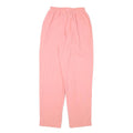 Womens Pink Linen Blend Relaxed Tapered Trousers W22 L26 Lightweight Comfort
